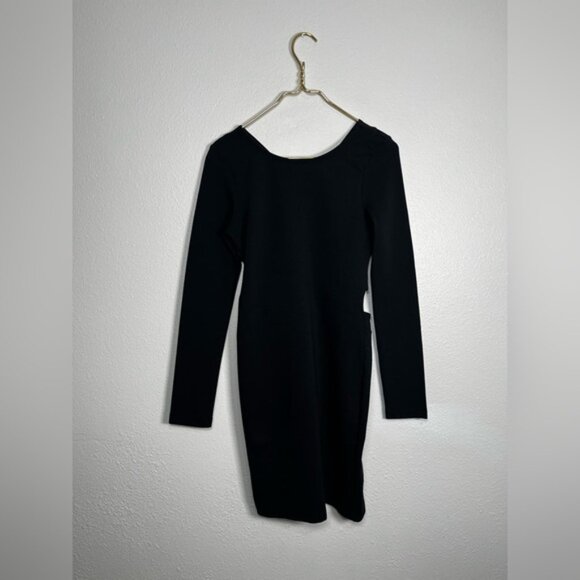 ASOS Black cutout body con long sleeve dress size 6 - Picture 8 of 9